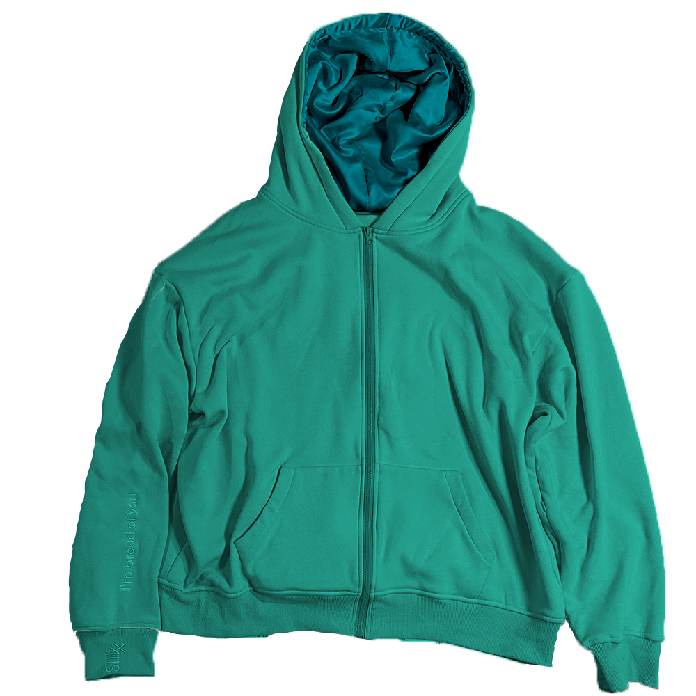 Silk lined hoodie Clearance