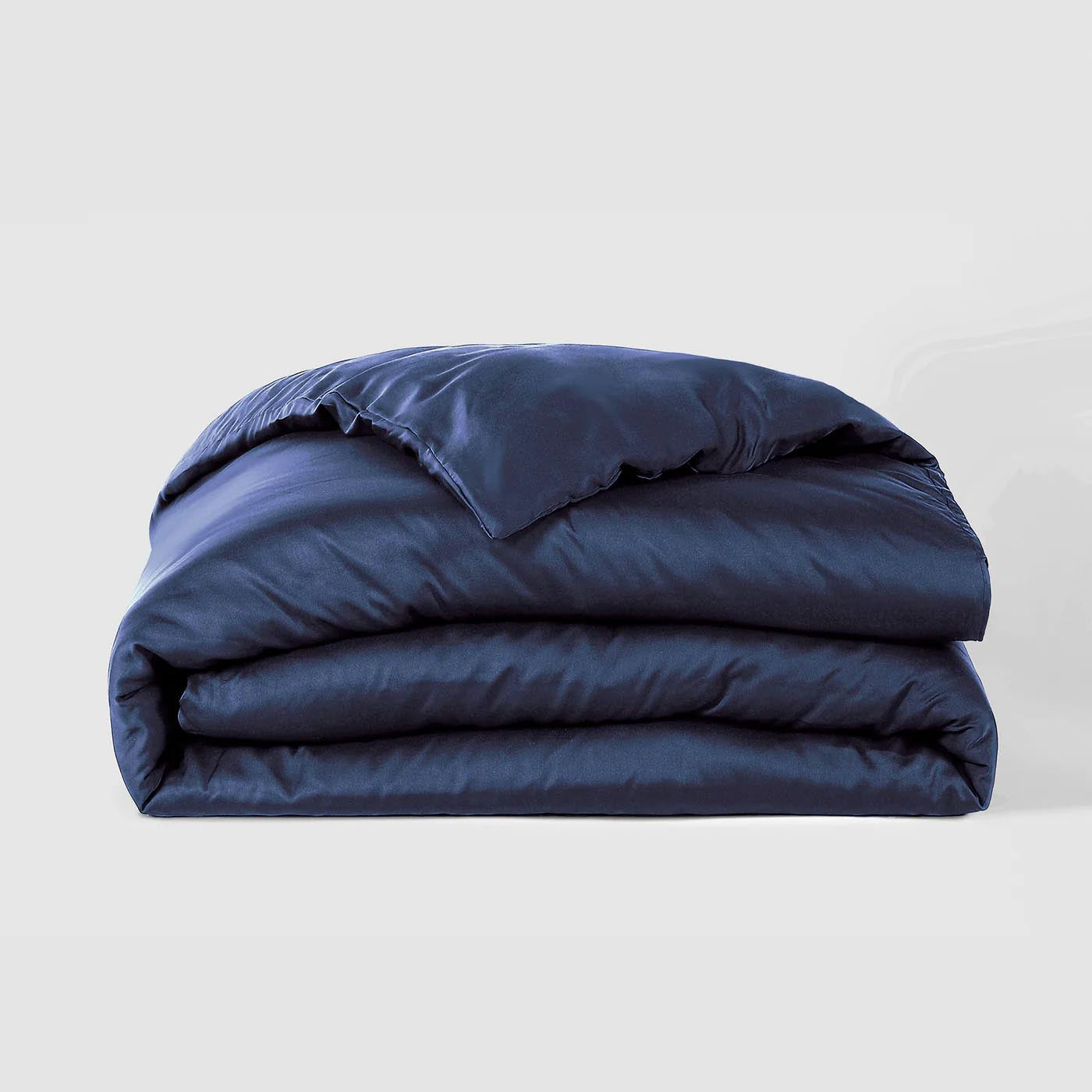 Blue Lotus Vegan Silk Bedding Bundle With Duvet Cover