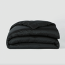 The Black Collection Vegan Silk Bedding Bundle With Duvet Cover