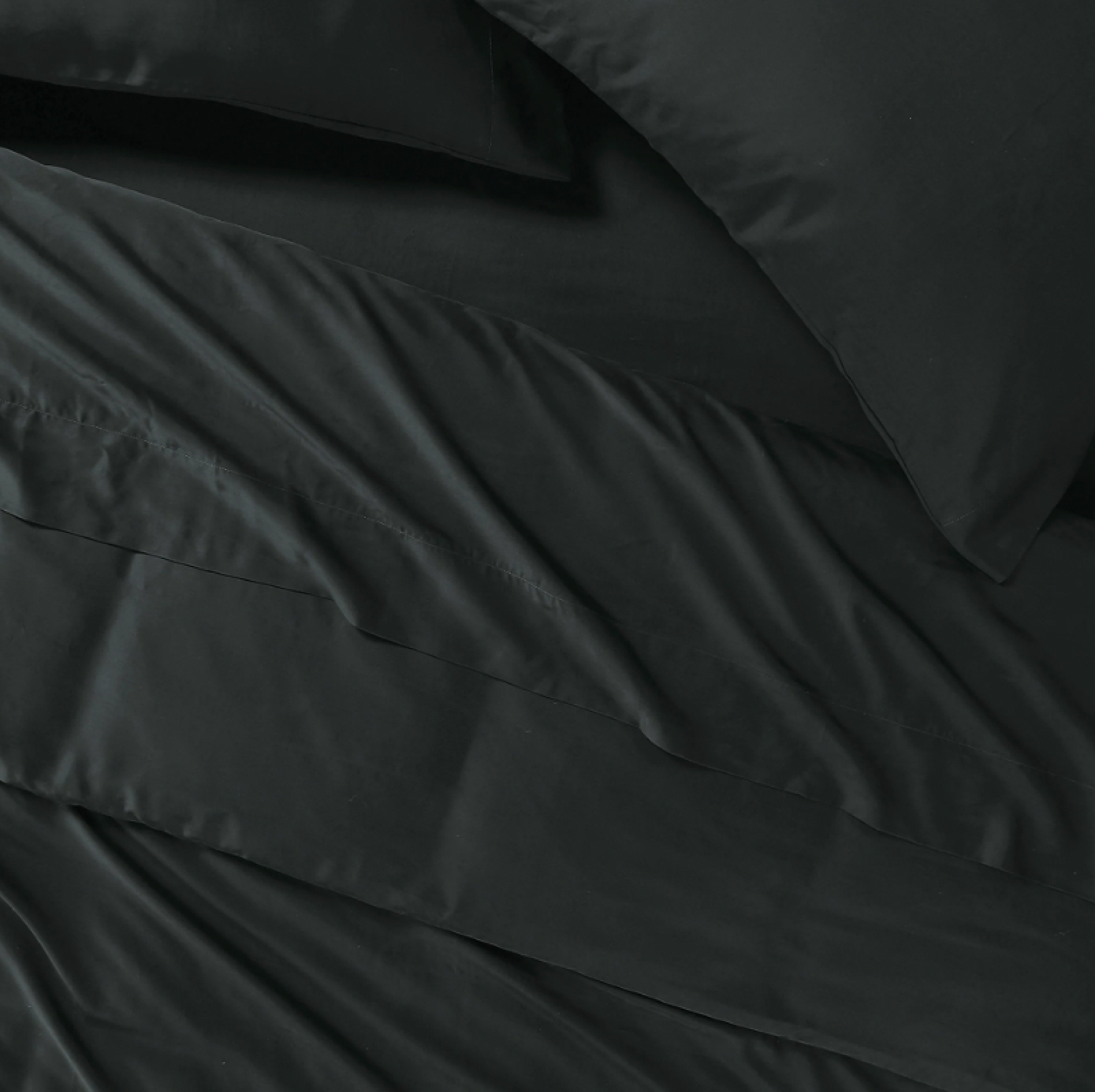 The Black Collection Vegan Silk Sheets