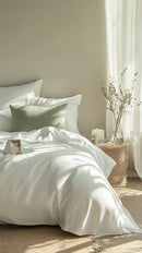Vegan Silk Bedding Bundle With Duvet Cover