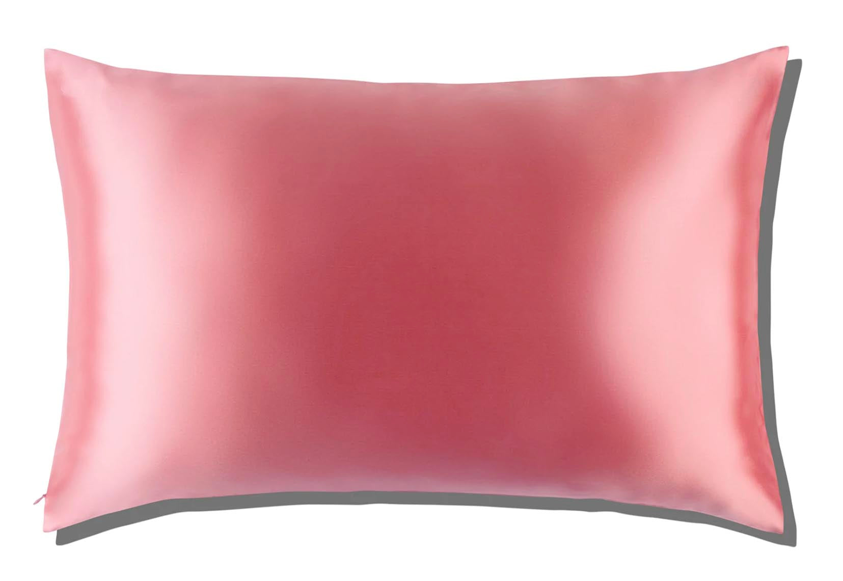 Pink hotsell silk pillow